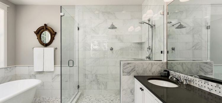 bathroom shower door installation in University Park